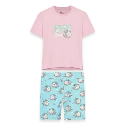 Skechers Sk241034 Graphic Tee Kırmızı Kız Çocuk Eşofman Takımı - 1