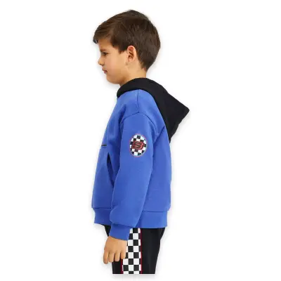 Skechers Sk242042 B Lw Fleece Hoodie Mavi Erkek Çocuk Sweatshirt - Skechers (1)