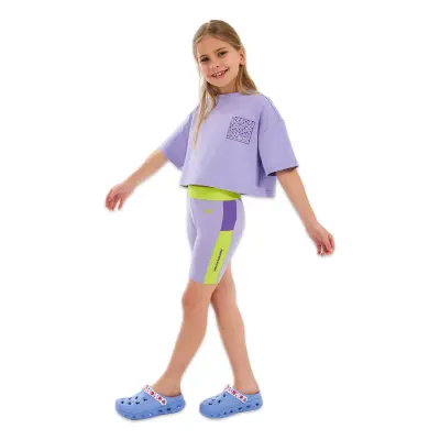 Skechers Sk2510017 G Graphıc Tee Crop Lila Çocuk T-Shirt - Skechers (1)