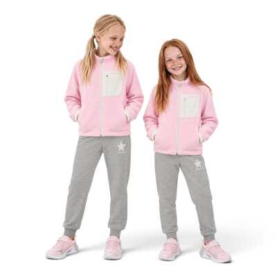 Skechers Sk2620088 G Full Zip Polar Pembe Çocuk Ceket - Skechers