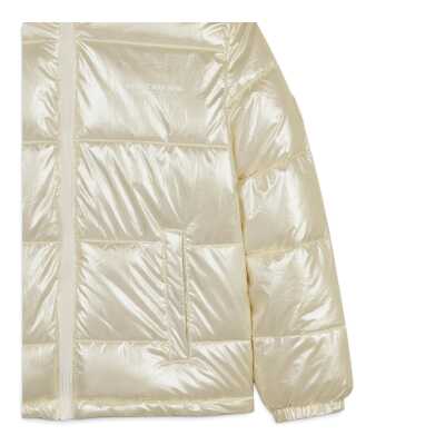 Skechers Sk2620098 G Puffer Shiny Jacket Krem Çocuk Mont - 3