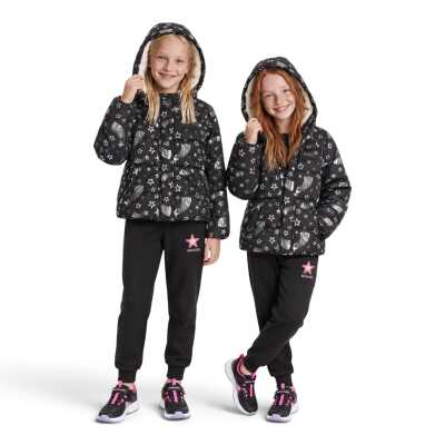 Skechers Sk2620131 G Puffer Halley Jacket Mont Siyah Çocuk Mont - Skechers