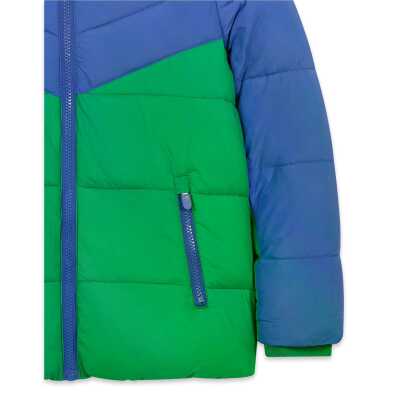 Skechers Sk2620140 B Puffer Colorblock Jacket Mavi Çocuk Ceket - 4