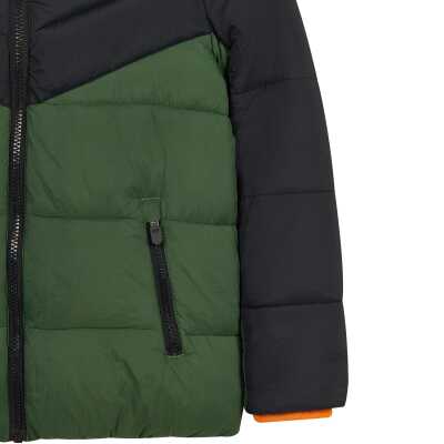 Skechers Sk2620140 B Puffer Colorblock Jacket Siyah Çocuk Ceket - 4
