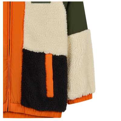 Skechers Sk2620141 B Outdoor Fleece Full Zip Sherpa Haki Çocuk Ceket - 3