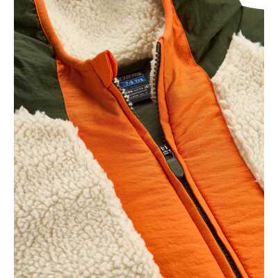 Skechers Sk2620141 B Outdoor Fleece Full Zip Sherpa Haki Çocuk Ceket - 4