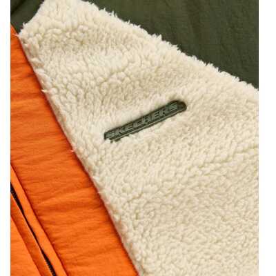 Skechers Sk2620141 B Outdoor Fleece Full Zip Sherpa Haki Çocuk Ceket - 5