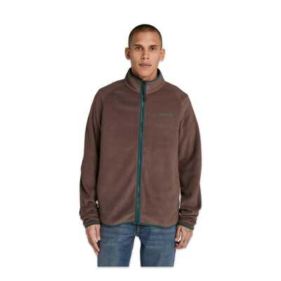 Timberland Tb0A2Q7C Polartec 100 Full Zip Fleece Ceket Kahverengi Erkek Ceket - Timberland