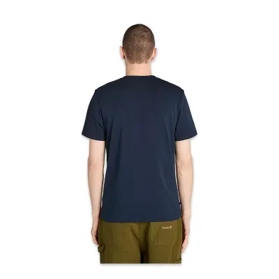 Timberland Tb0A5Mka Front Seasonal Tree Logo Graphic Tee Lacivert Erkek T-Shirt - Timberland (1)
