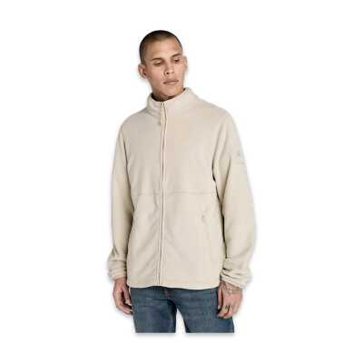 Timberland Tb0A6Hm3 Full Zip Polar Fleece Jacket Bej Erkek Mont - Timberland