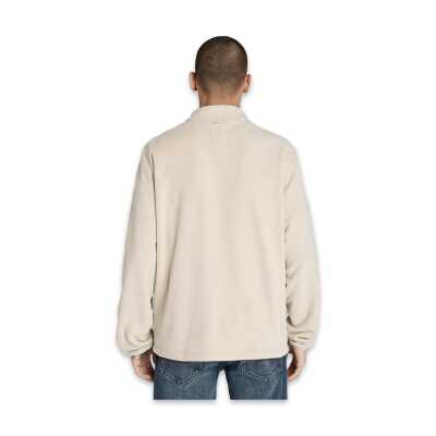 Timberland Tb0A6Hm3 Full Zip Polar Fleece Jacket Bej Erkek Mont - Timberland (1)