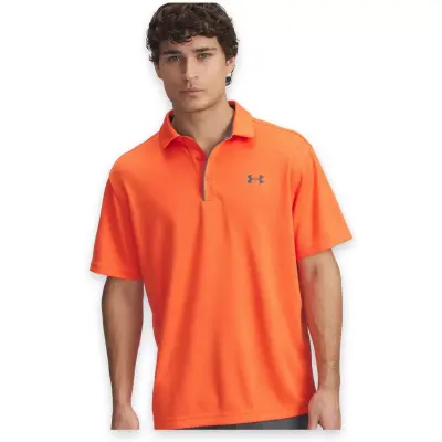 Under Armour 1290140 Tech Polo Turuncu Erkek T-Shirt 
