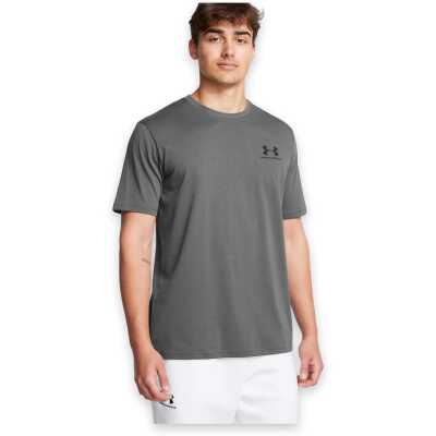 Under Armour 1326799 Sporstyle Left Chest Gri Erkek T-Shirt - 1