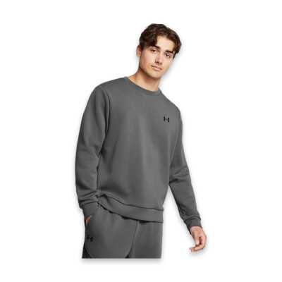 Under Armour 1389351 Ua Unstoppable Flc Crew Eu Sweat Gri Erkek Sweatshirt 