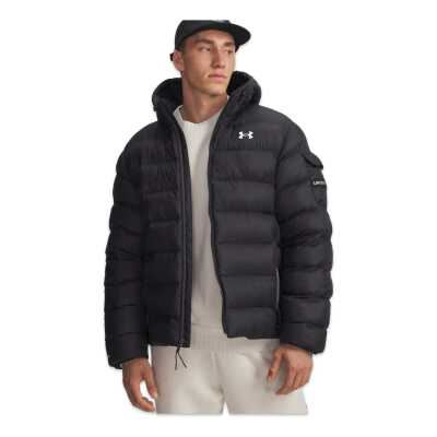 Under Armour 6006360 Ua Sportswear Puff Jkt Siyah-Beyaz Erkek Mont - Under Armour