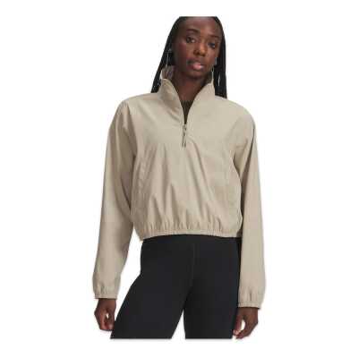 Under Armour 6007026 Ua Unstoppable Wvn Pullover Haki Kadın Sweatshirt - Under Armour