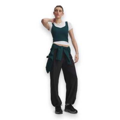 Under Armour 6013564 Rival Woven Core Pant Siyah Kadın Pantolon - Under Armour (1)