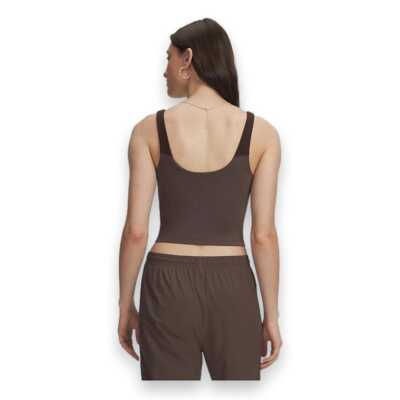 Under Armour 6013777 Motion Colorblock Tank Kahverengi Kadın Atlet - 2